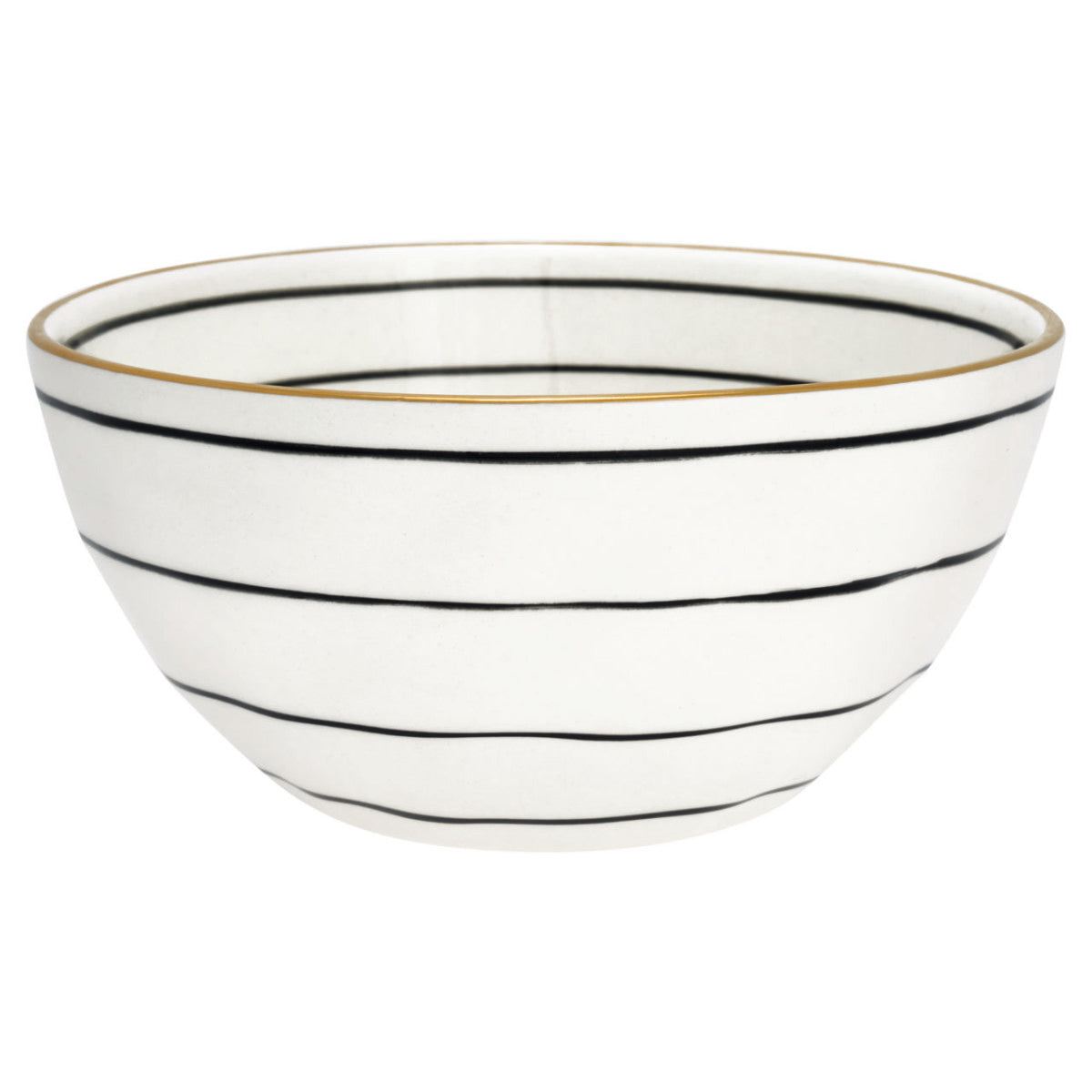 Bowl Sally black w/gold medium