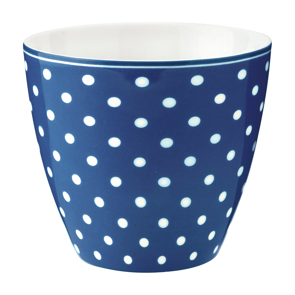 Latte cup spot blue
