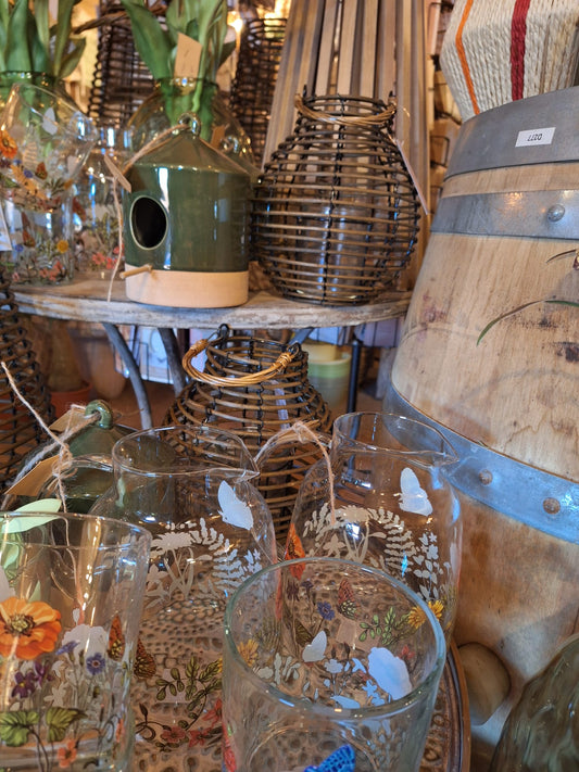 Lantaarn van riet (rond)