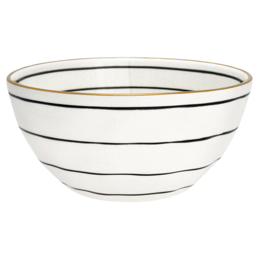 Bowl Sally black w/gold medium