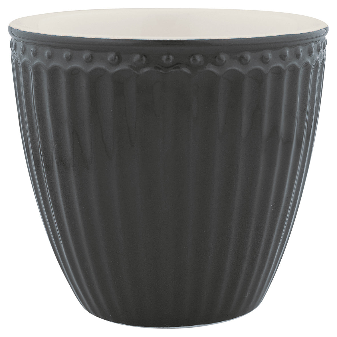 Latte cup Alice, dark grey