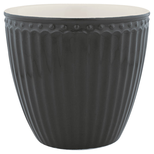 Latte cup Alice, dark grey