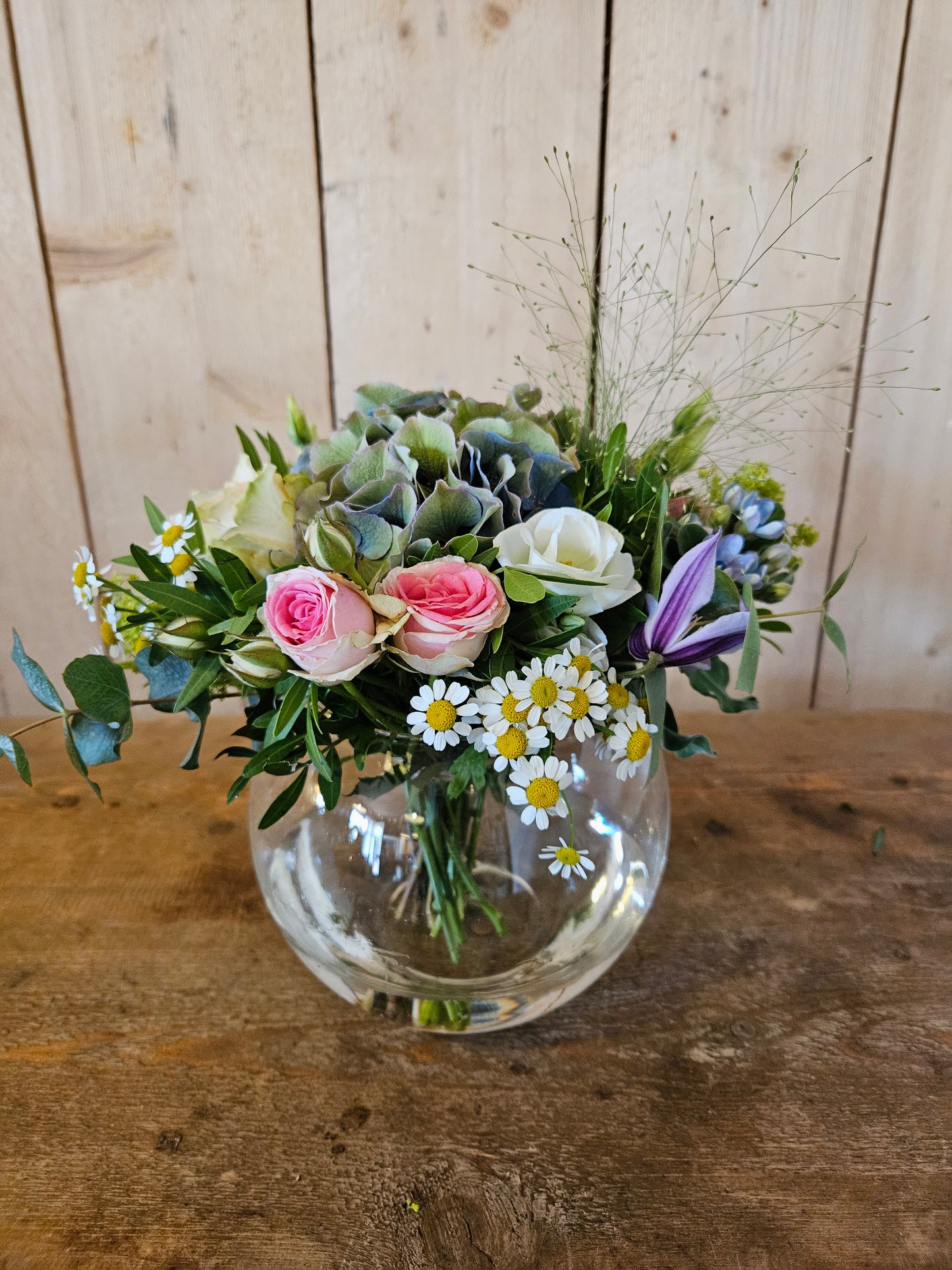 Kort boeket in vaas "small"